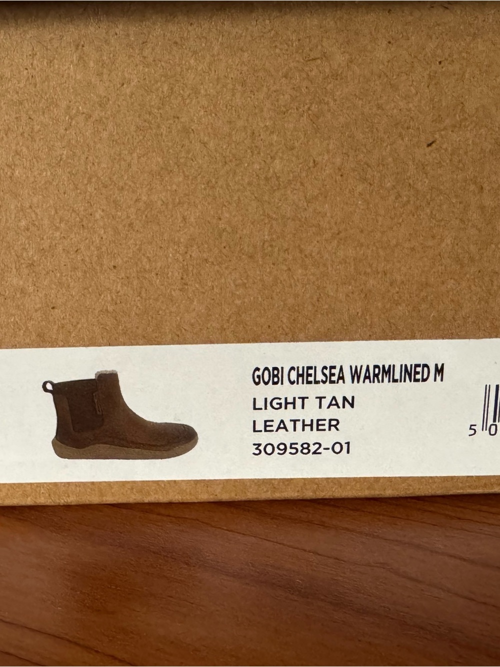 Vivobarefoot Gobi Chelsea WarmLined M Men's Tan Leather Boots EU 43 US 10 - Picture 15 of 15